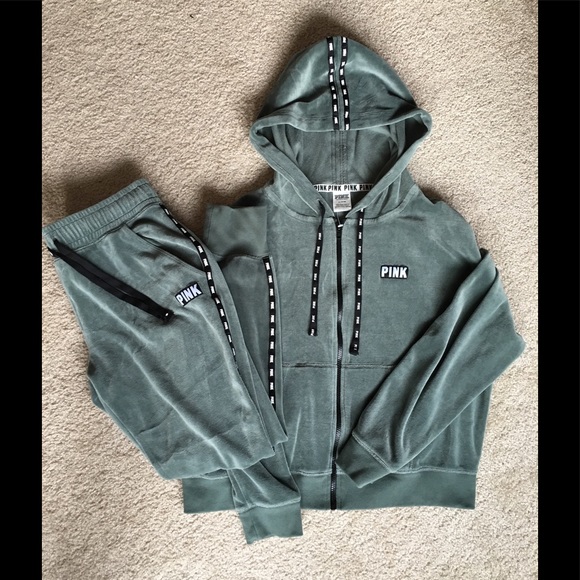 PINK Victoria's Secret Pants - NWOT VS PINK Velour Hoodie and Jogger Pant Bundle